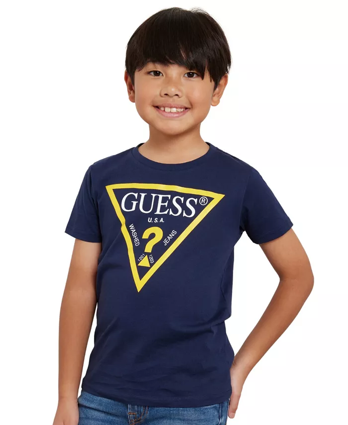 

Футболка с коротким рукавом Big Boys Soft Jersey Classic Logo GUESS, синий