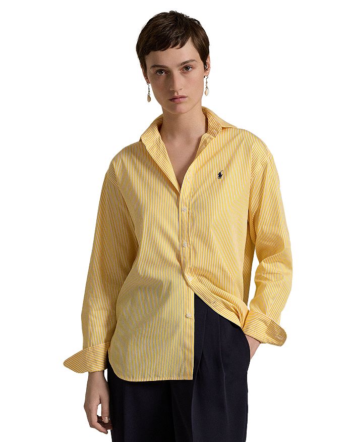 

Полосатая рубашка Ralph Lauren, желтый