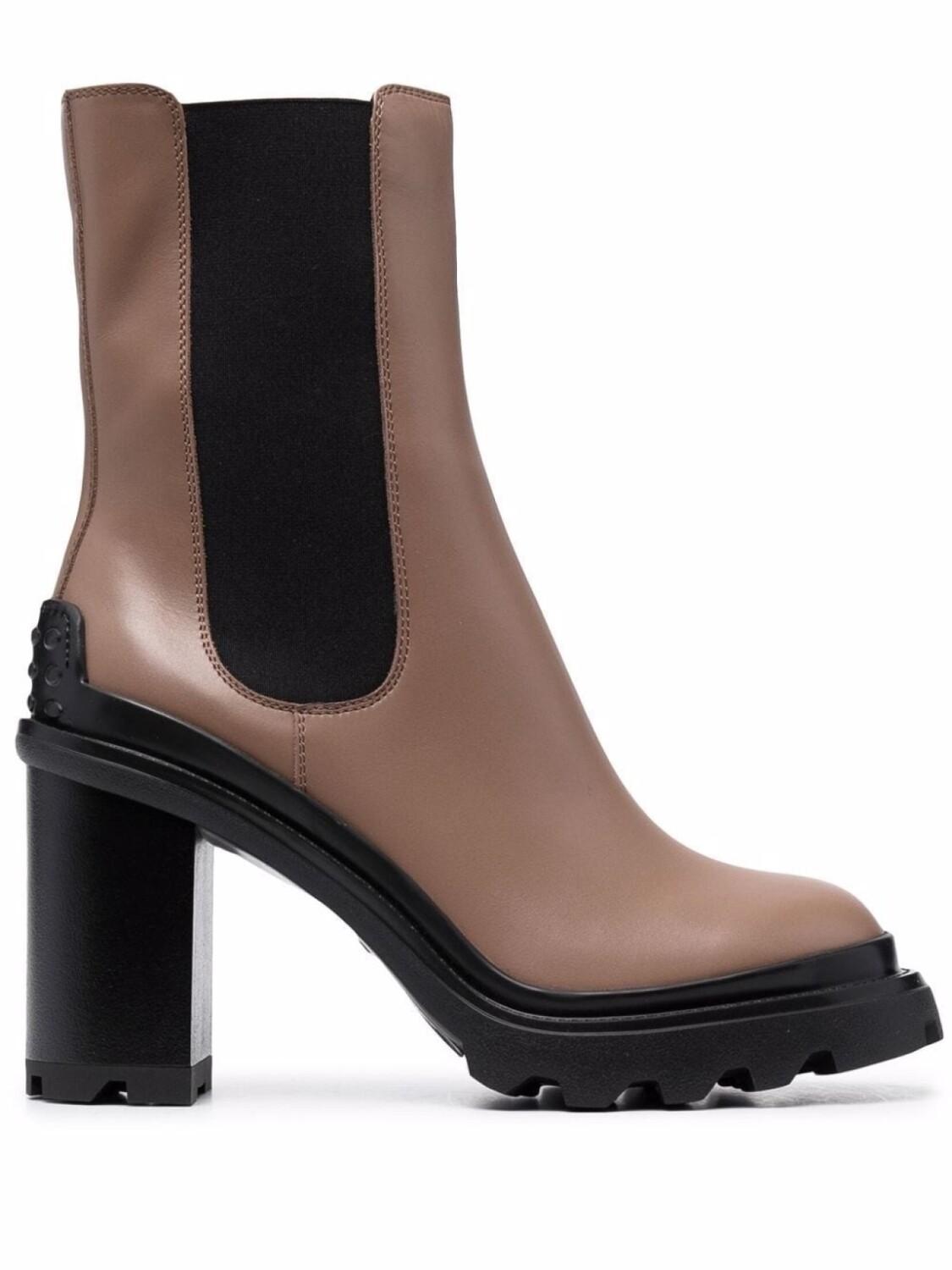 

Ботильоны челси на блочном каблуке Tod's, коричневый