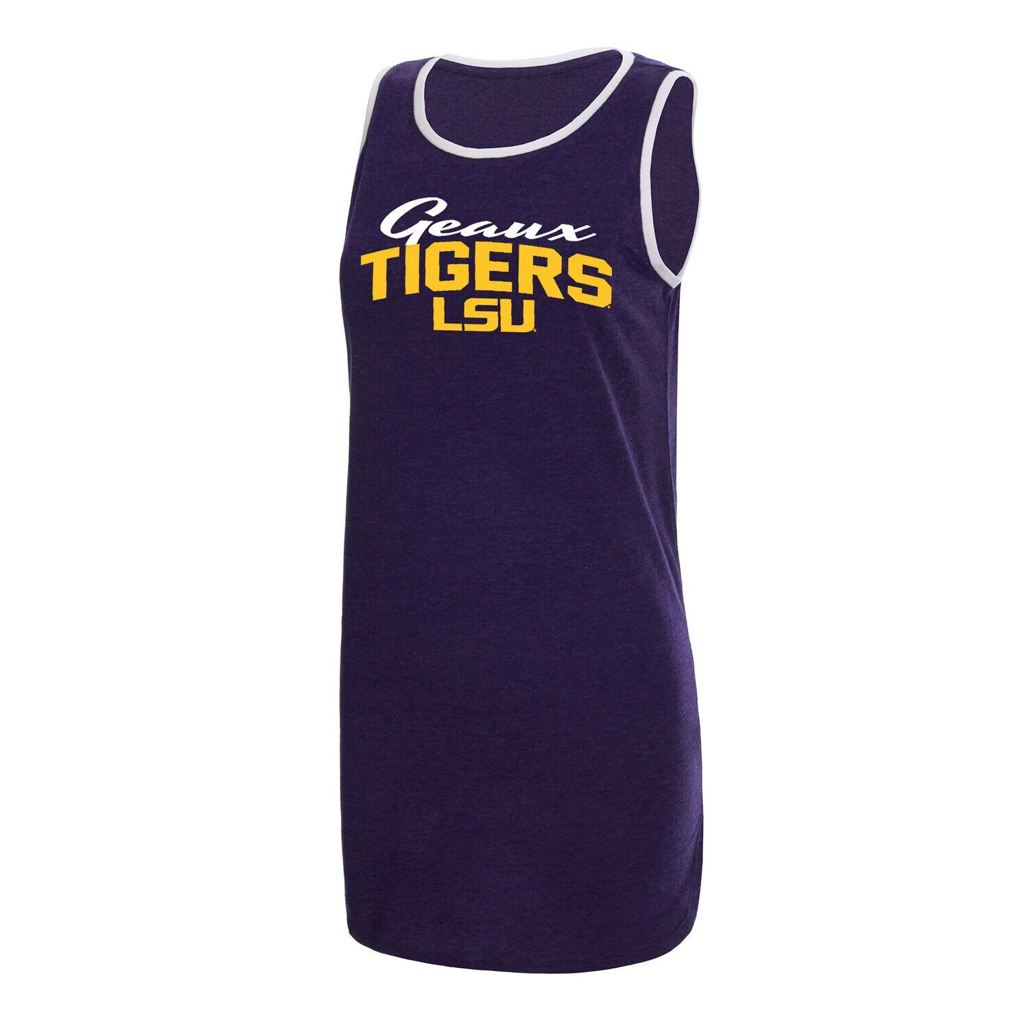 

Женская спортивная фиолетовая ночная рубашка LSU Tigers Concepts Tank