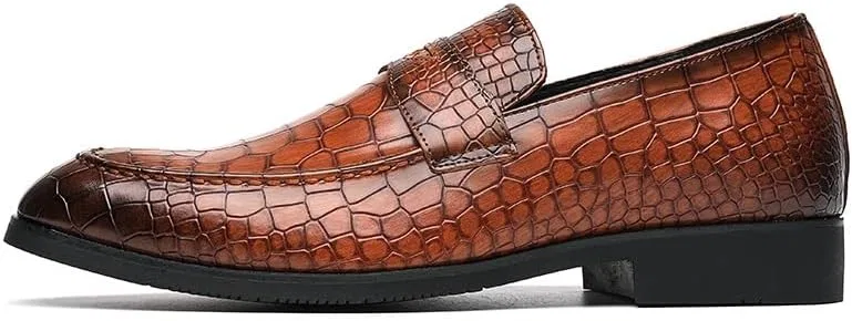 Лоферы с узором Stone, Loafers for Men, Brown PUGHGAETZF — фото 3