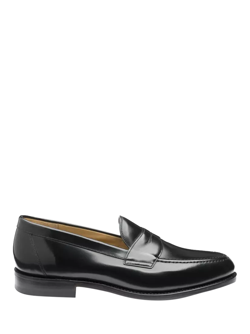 Черные кожаные лоферы Imperial Loake