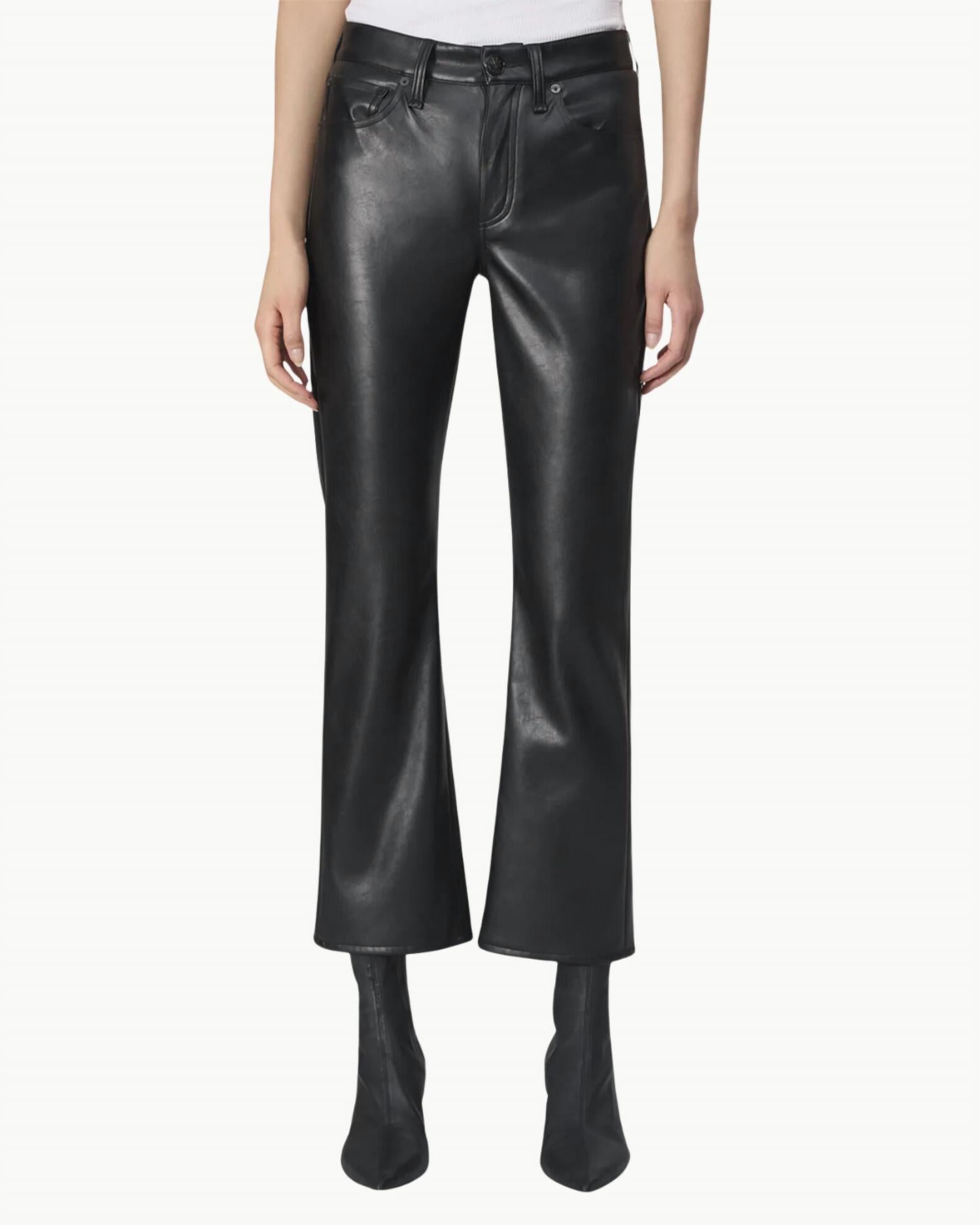 

Пейтон черные брюки до щиколотки из искусственной кожи Rag & bone