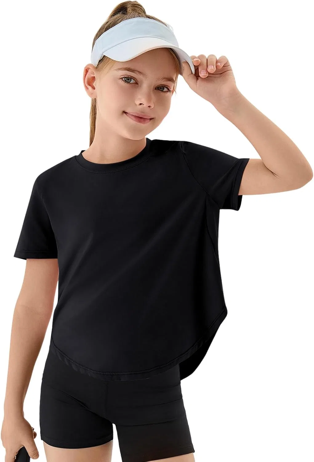 Детская футболка с коротким рукавом Haloumoning, Black