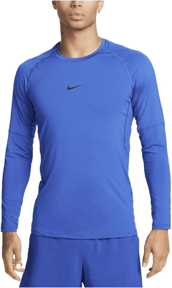 

Мужская облегающая спортивная футболка с длинным рукавом Nike Pro Dri-fit, Game Royal/Black, Черный, Мужская облегающая спортивная футболка с длинным рукавом Nike Pro Dri-fit, Game Royal/Black
