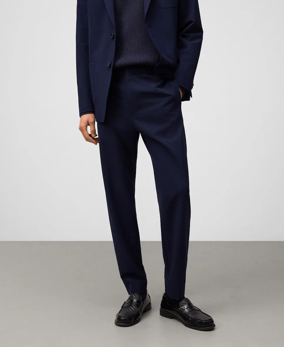 

Мужские брюки классического кроя slim fit Adolfo Dominguez, темно-синий