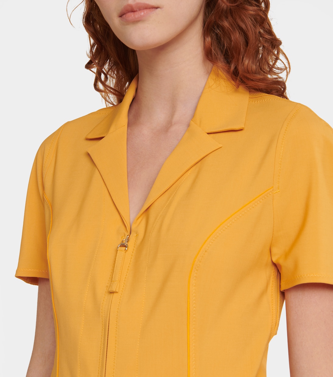 Мини-платье La Robe Tangelo из смесовой шерсти Jacquemus, оранжевый — фото 4