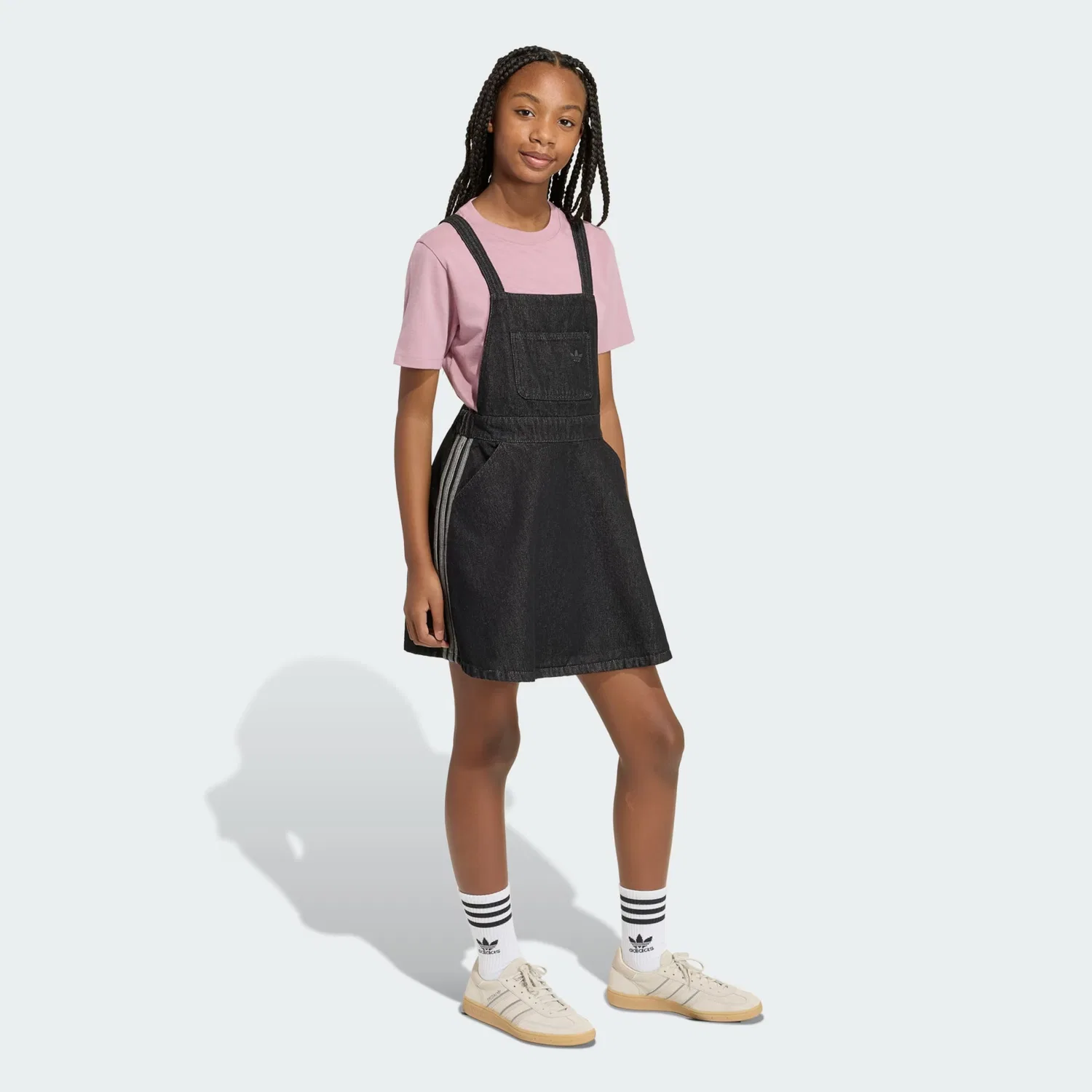 Юбка Adidas Originals из черного денима — фото 2