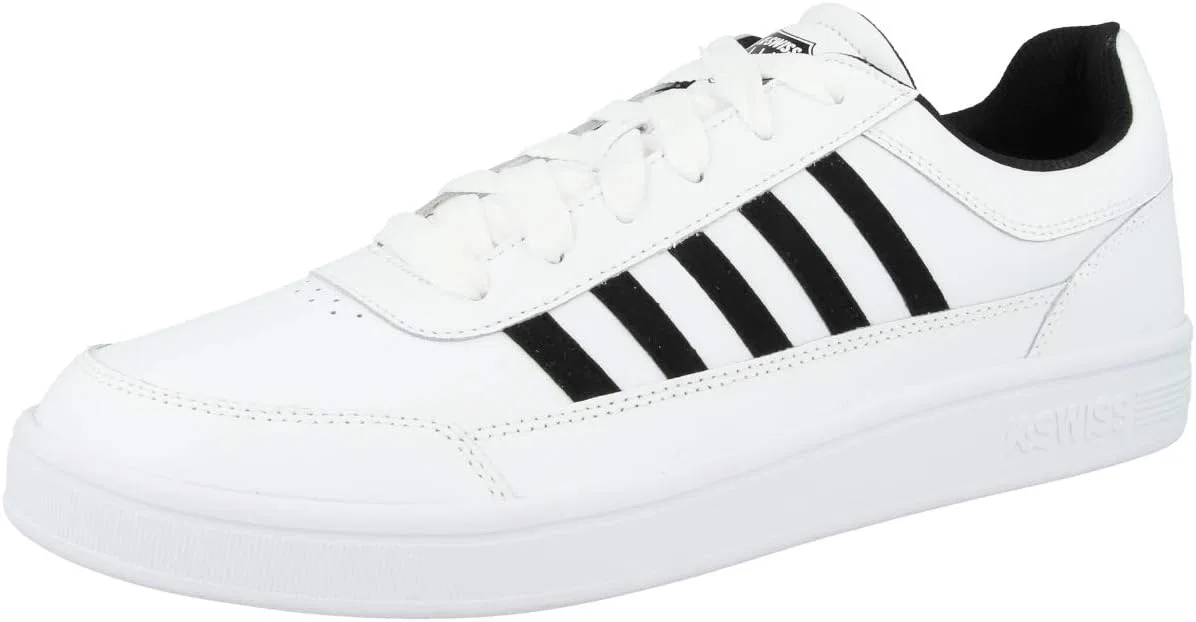 Мужские кроссовки K-Swiss для игры на низком корте Chasseur, Black And White 06042 102 — фото 4