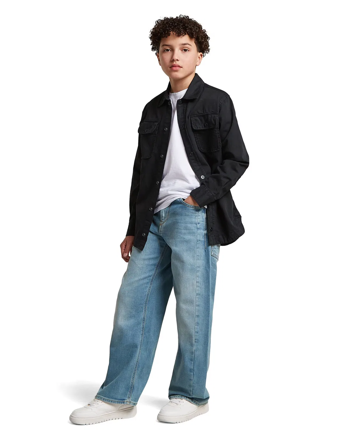 Джинсы G-Star свободного кроя Boys Bend Loose Jeans, сине-фиолетовый — фото 4