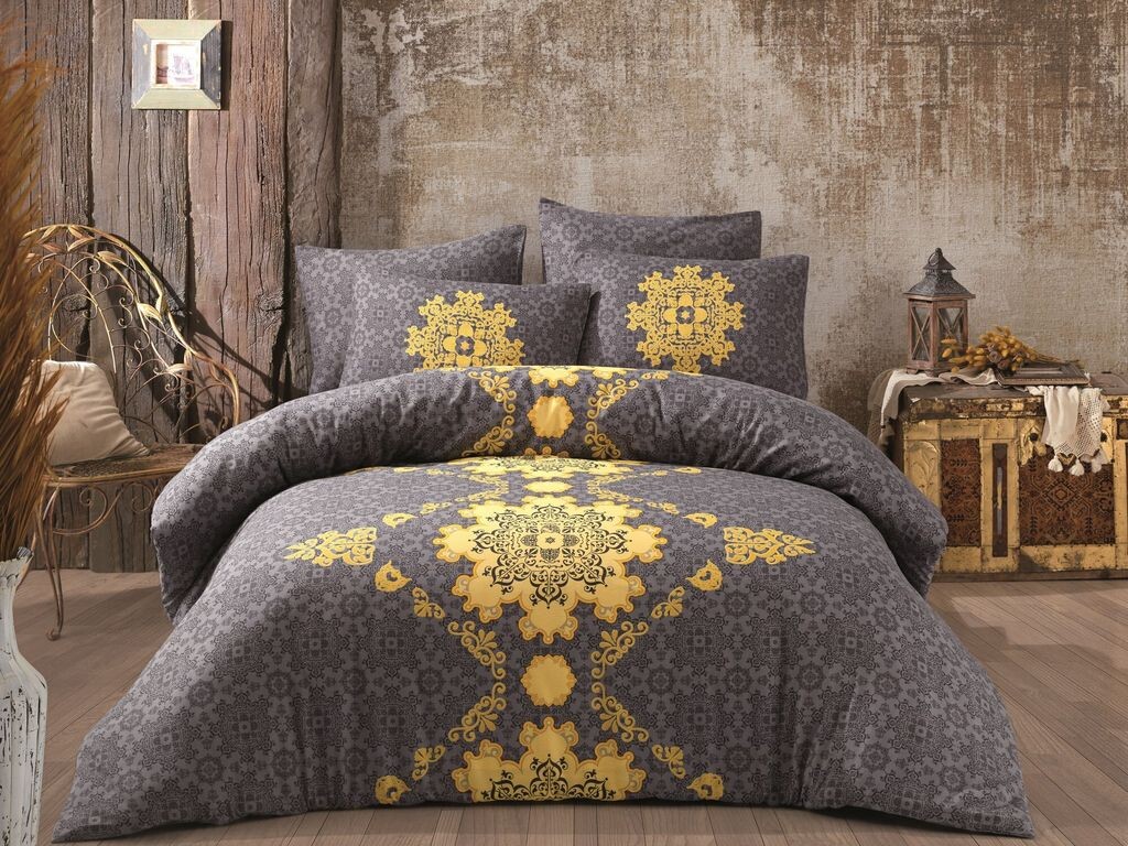 

L'Essentiel Linge de Maison, Saltanat - желтый, комплект пододеяльников королевского размера (FR), желтый, 50 % ХЛОПОК / 50 % ПОЛИЭСТЕР, 240 x 220 см