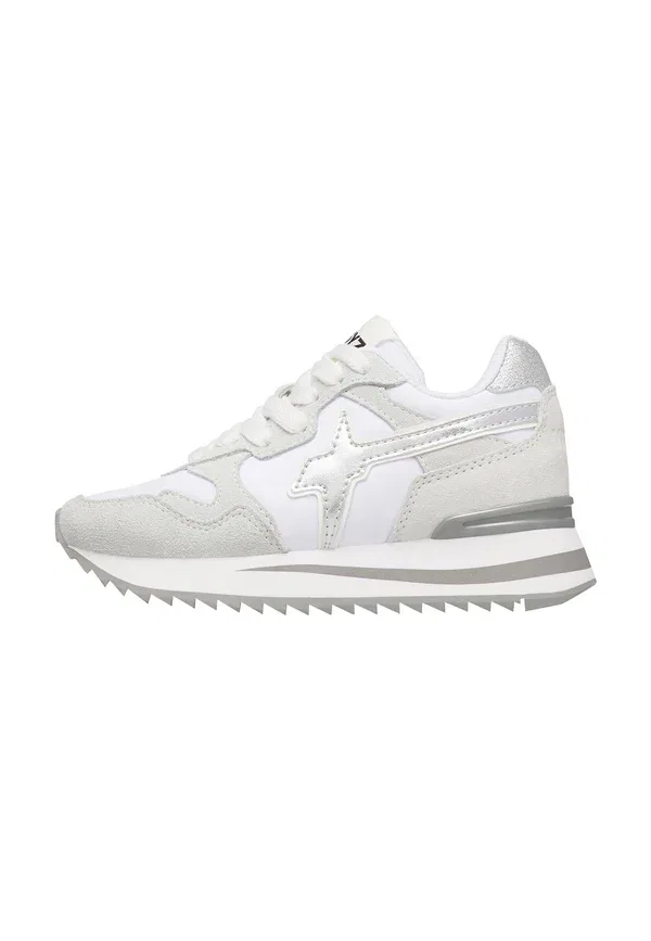 Пинетки Tally baby shoes W6Yz, бело-серебристые