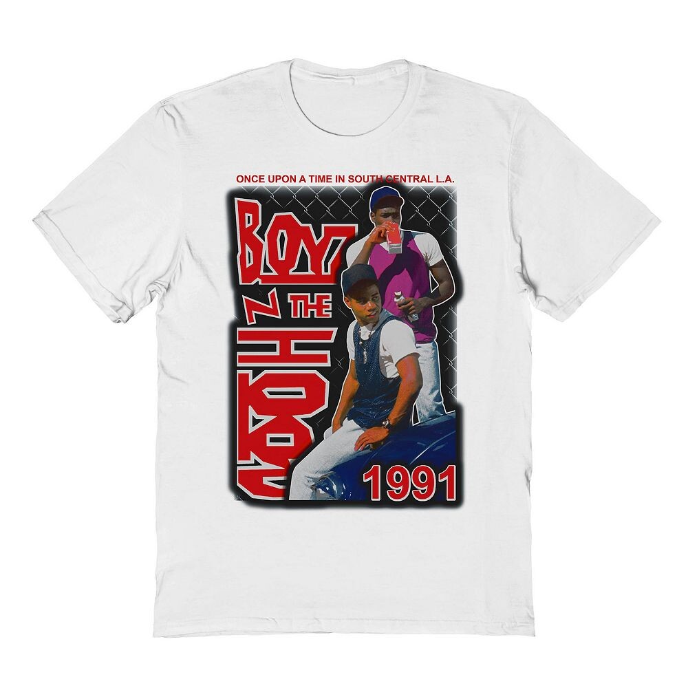 

Мужская футболка с рисунком Boyz N The Hood 2 Guys Licensed Character, белый