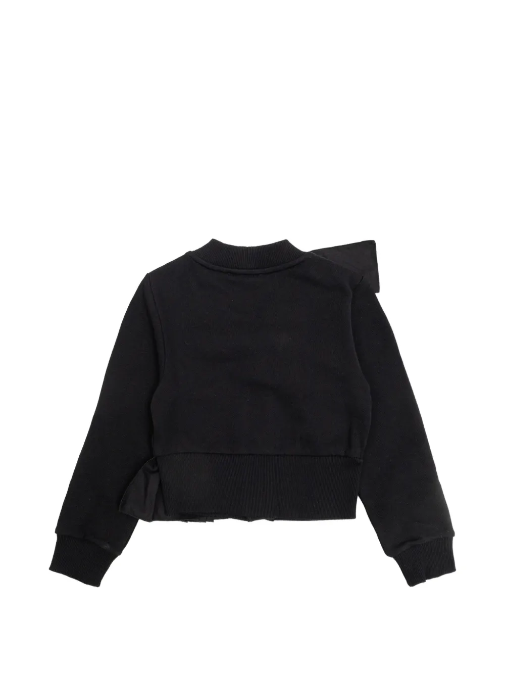 Кардиган на пуговицах с оборками Balmain Kids, черный — фото 2