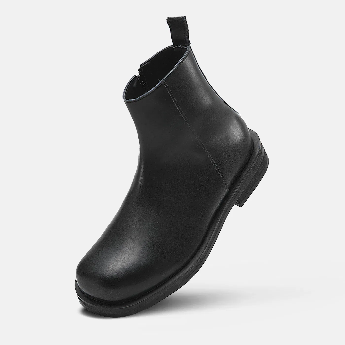 Мужские чёрные ботинки челси Customade Aiden из натуральной кожи, 4 см