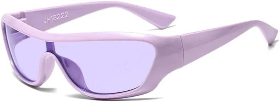 

Роскошные панк-винтажные солнцезащитные очки для женщин и мужчин, модные спортивные ветрозащитные очки с защитой от УФ-излучения UV400 VVTWSSW, Purple Purple