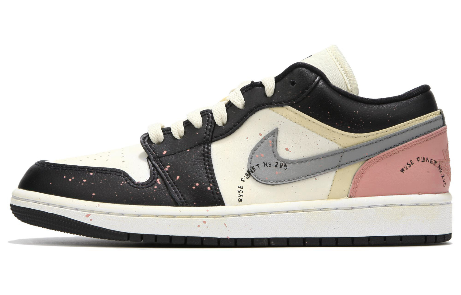 

Кроссовки Air Jordan 1 Vintage Basketball Shoes Women's Low-top Black/Pink, цвет Lotus Color