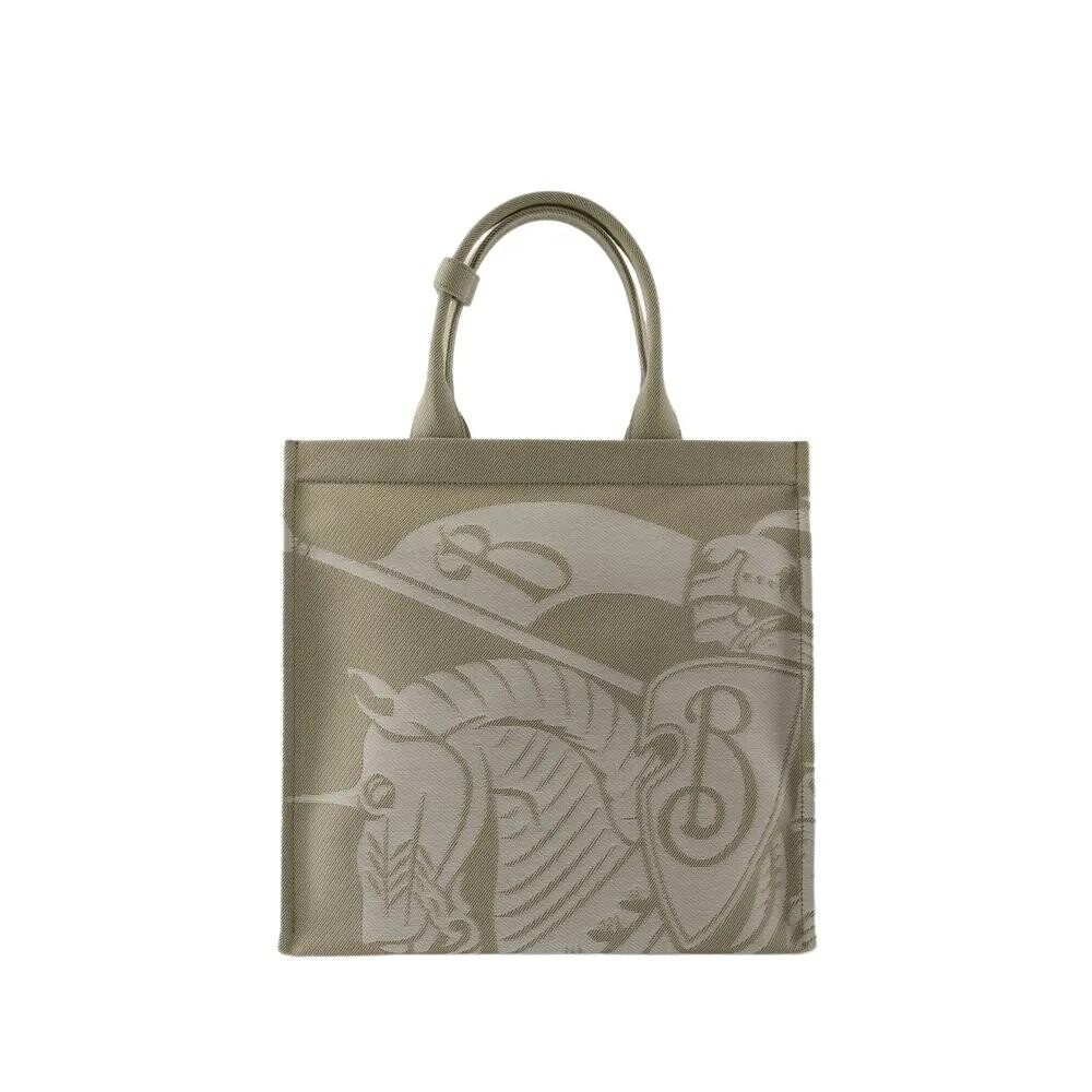 

Сумка шоппер ekd хлопок Burberry, серый