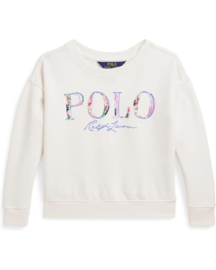 

Толстовка Polo Ralph Lauren Kids Logo Loopback Fleece Boxy Sweatshirt, цвет Nevis
