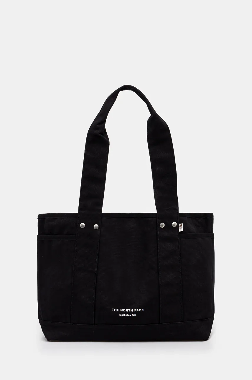 

Круглая хлопковая сумочка The North Face, черный