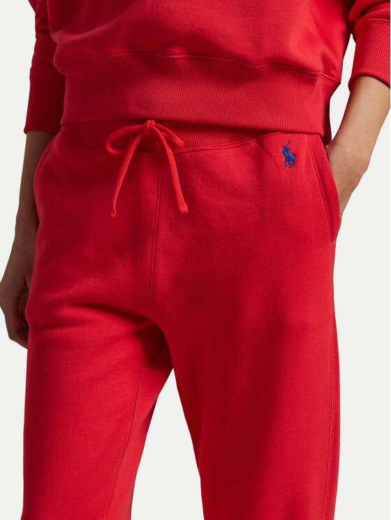 Зауженные спортивные штаны 211949978023 Polo Ralph Lauren, красный — фото 4