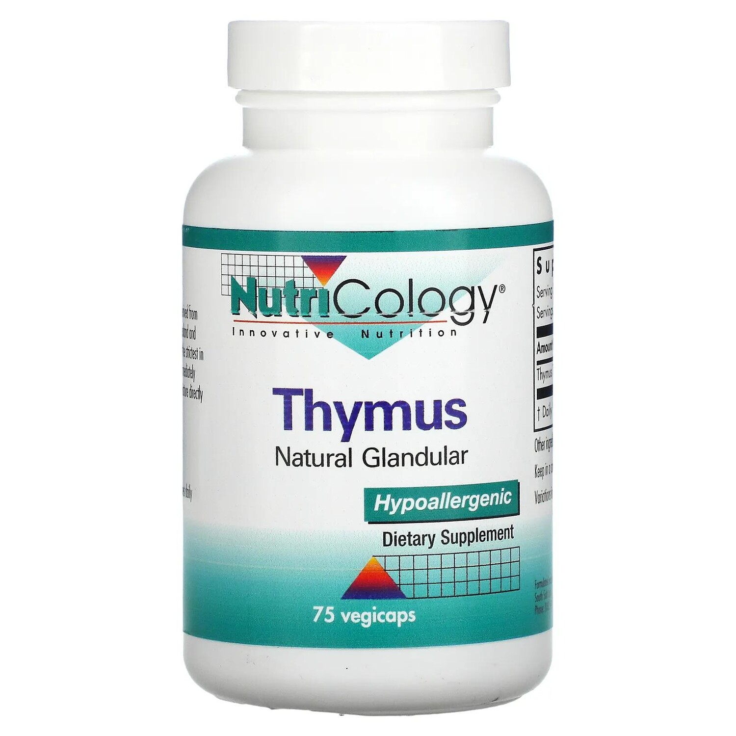 

Nutricology тимус 75 вегетарианских капсул