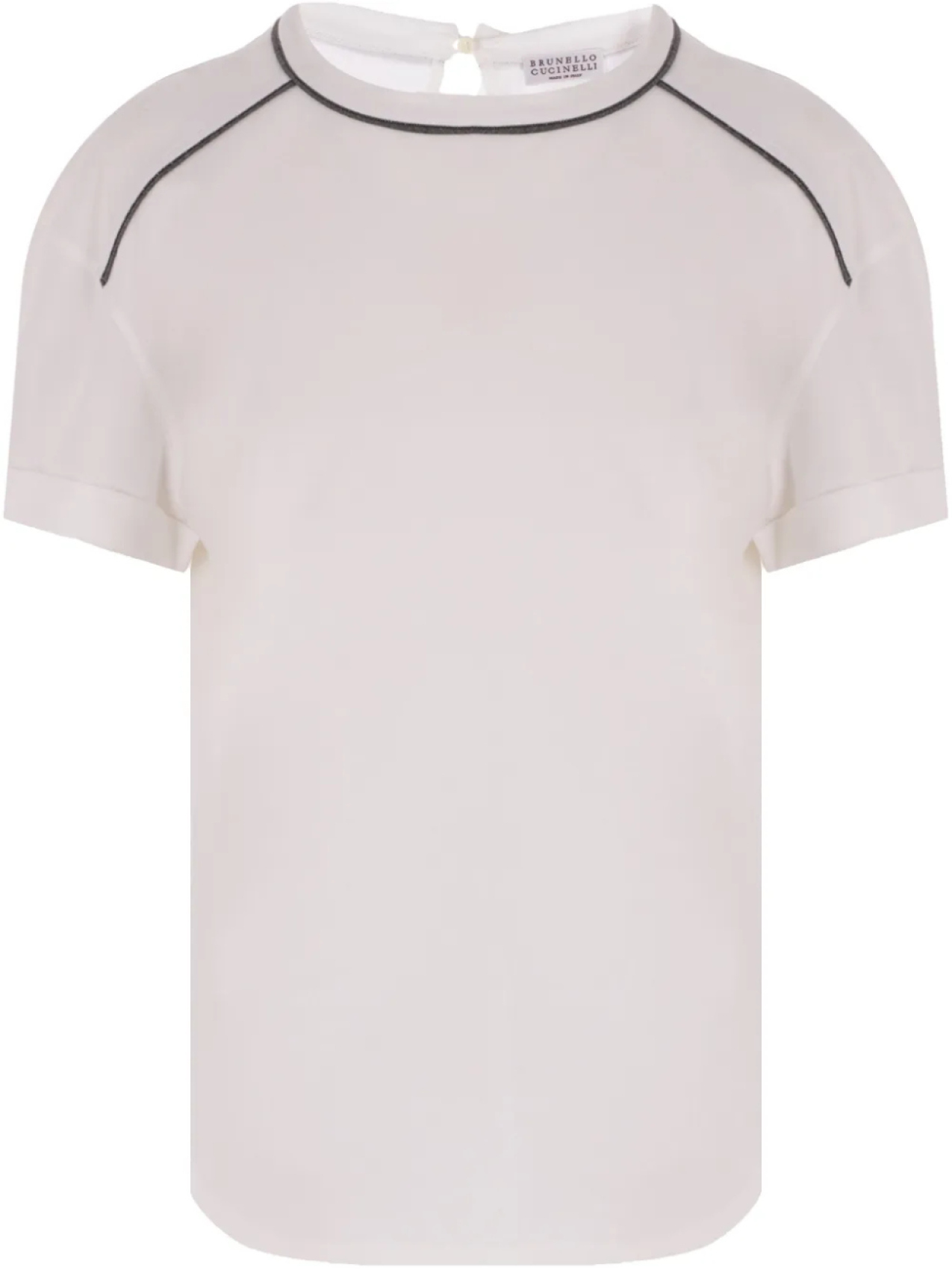 

Хлопковая футболка Brunello Cucinelli, белый