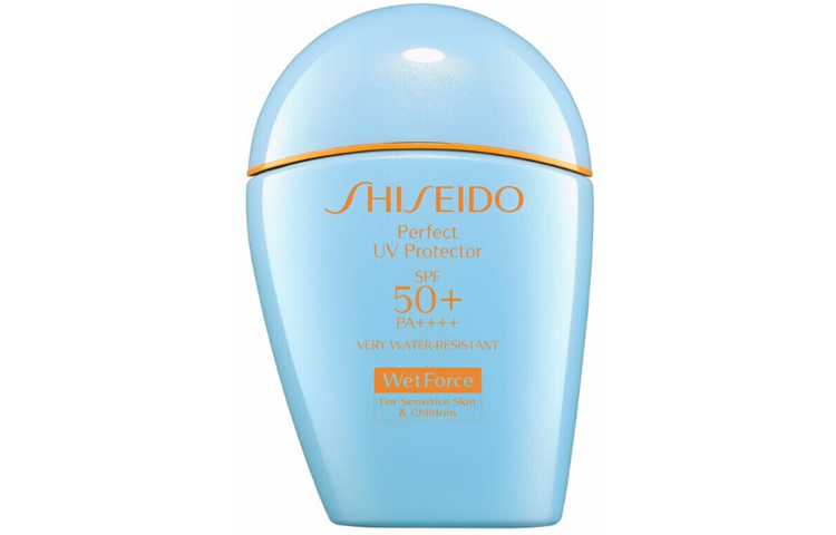 SHISEIDO ZISHENGTANG Light Blue Chubby солнцезащитный крем мини квадратная сумка-клапан, японская версия защита от ультрафиолета 50/100ml — фото 2