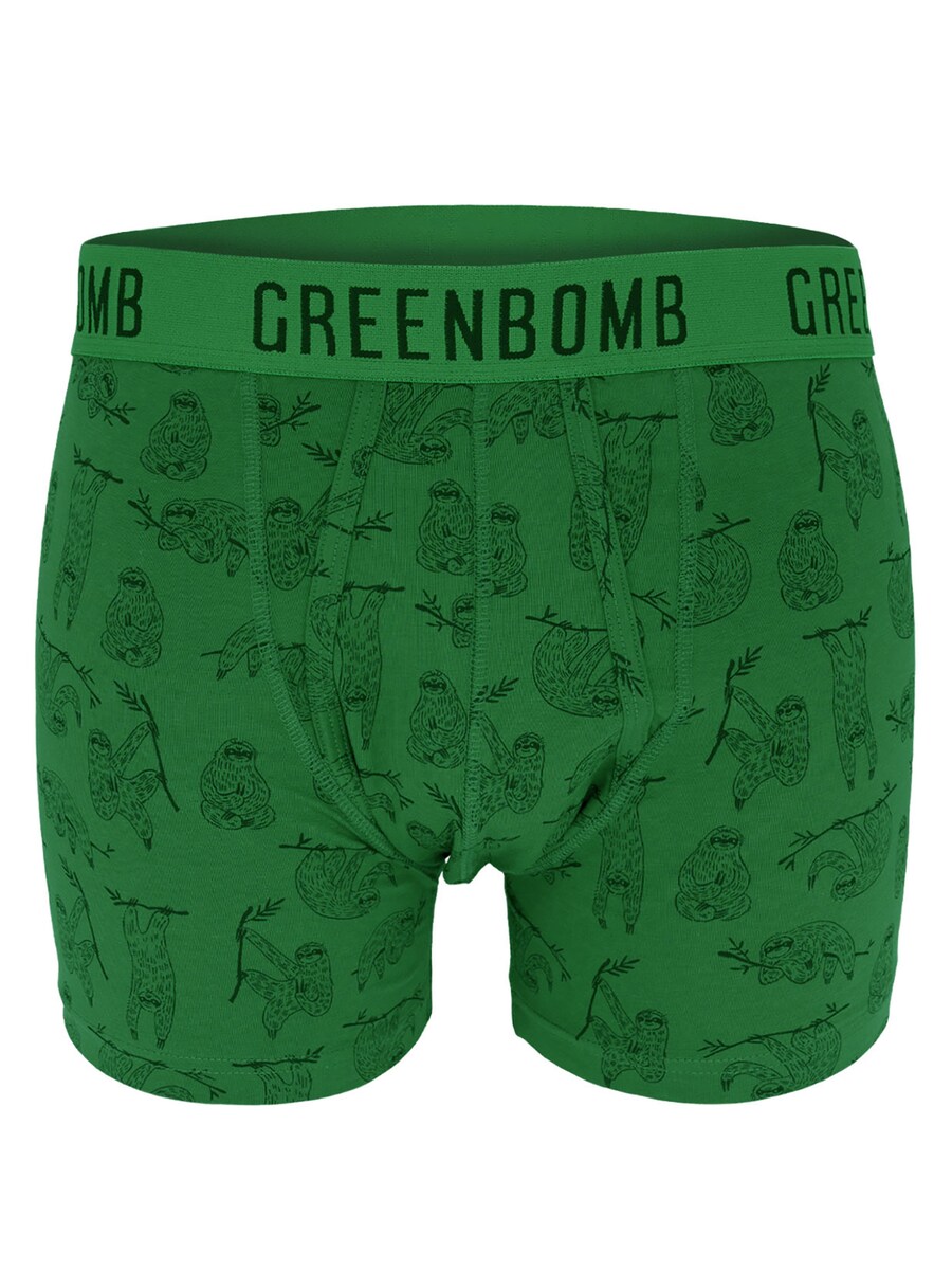 

Боксеры GREENBOMB Animal Sloth Hang, цвет Green/Dark green
