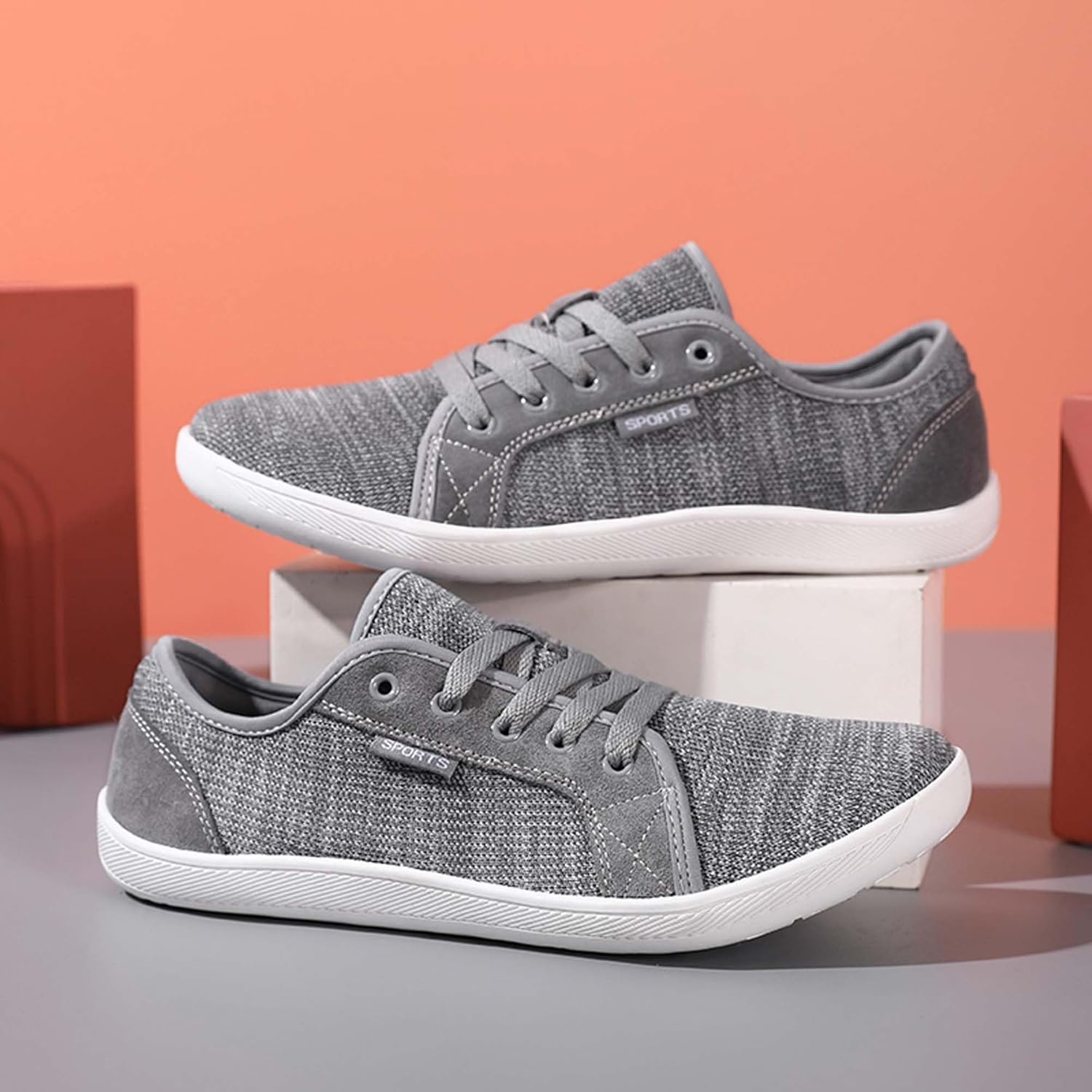 Мужские босоножки Usoway, удобная обувь с широкой передней частью, серый — фото 3