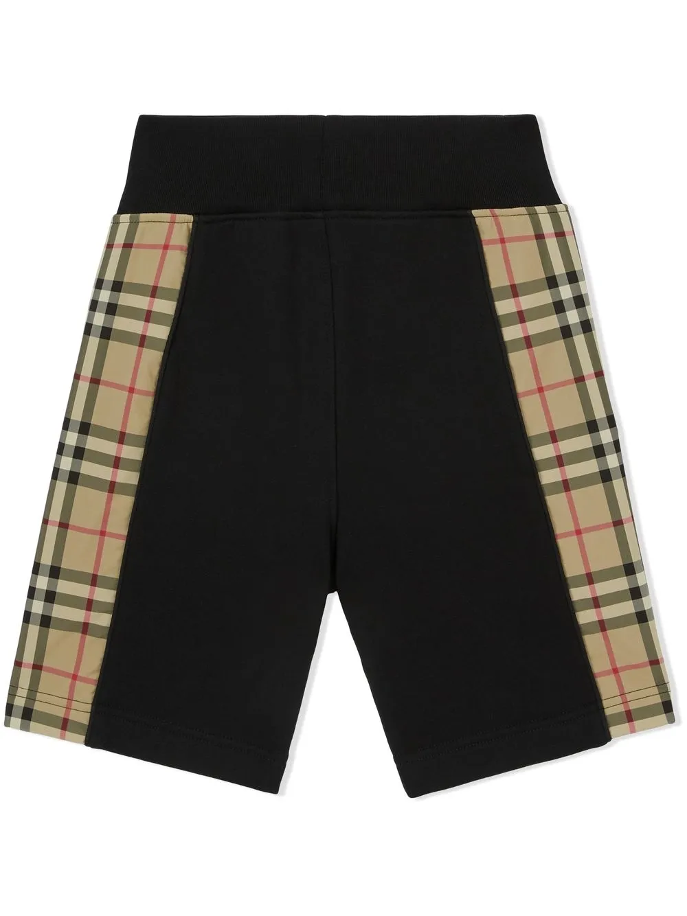 Шорты с отделкой в клетку Vintage Check BURBERRY KIDS, черный — фото 2