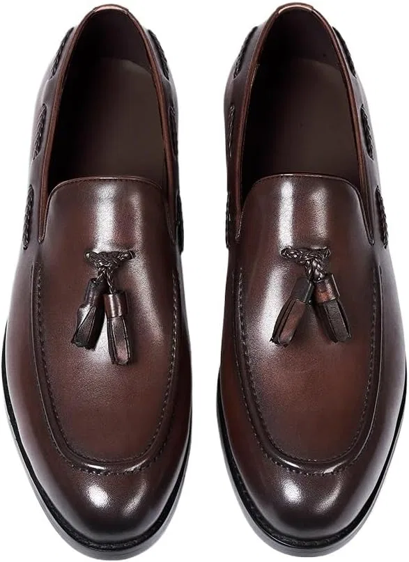 Лоферы кожаные Slip On Fashion, Brown DHFIRUFSHLO