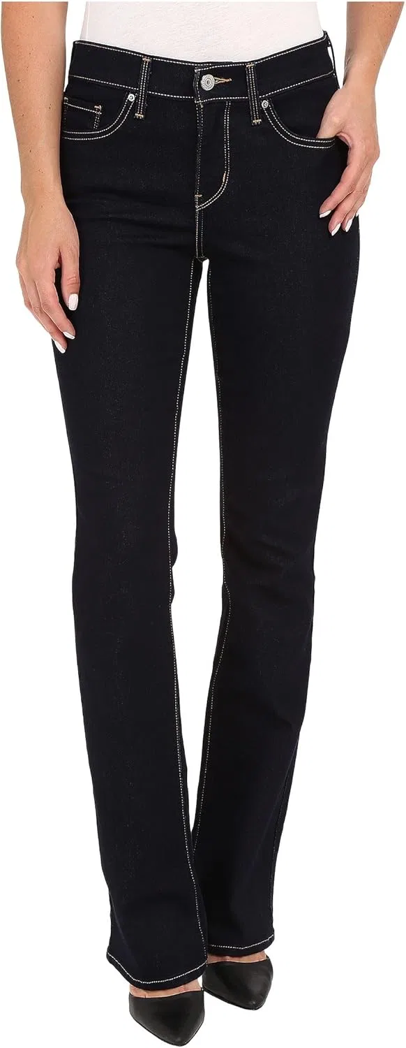 Levi's Women's Plus-Size 315 зауженные джинсы буткат, Darkest Sky