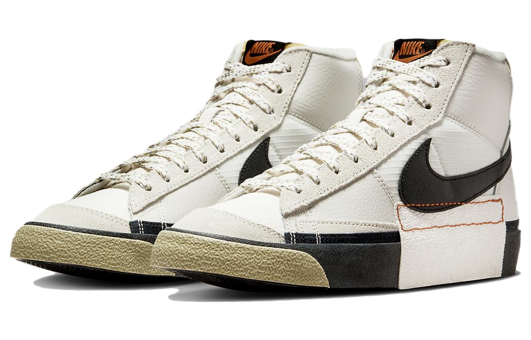 Блейзер мид про клуб фантом нейтральный оливковый Nike, белый черный — фото 3