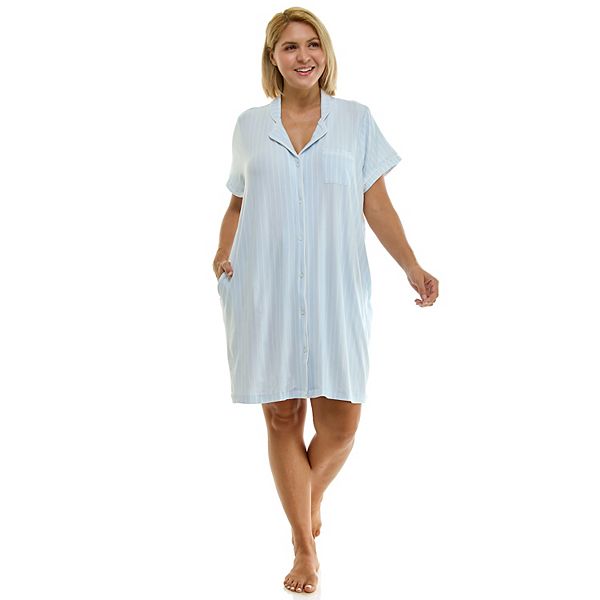 

Платье Plus size с вырезом лодочкой и короткими рукавами Croft & Barrow, Rae Stripe Fresh Air