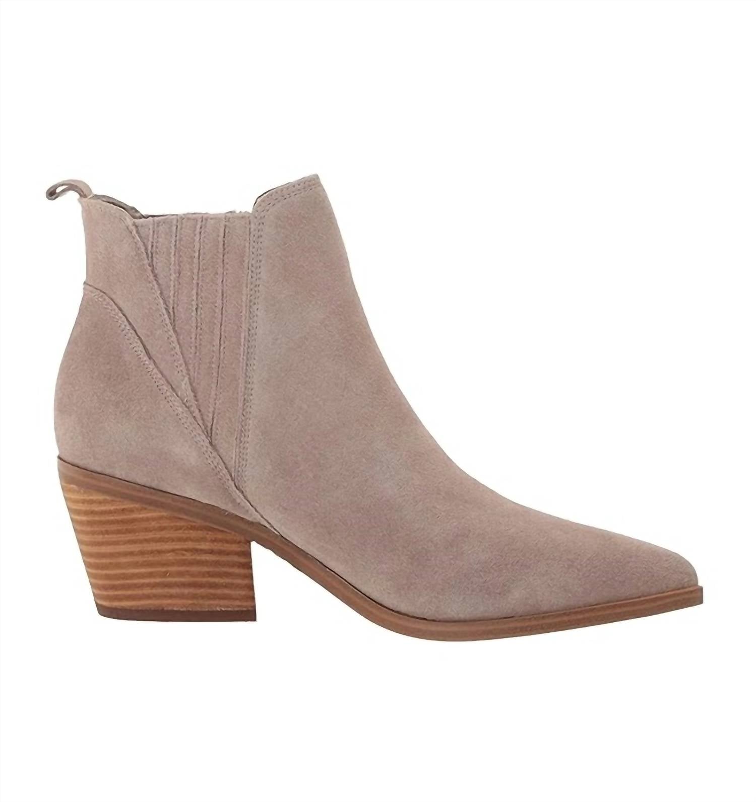 Женские ботильоны Teona из серой замши Marc Fisher, цвет gray suede