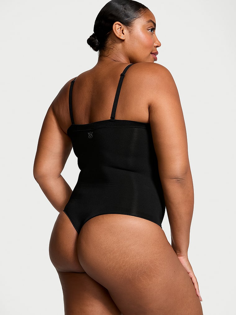 Корректирующее белье от Victoria Seamless Shaping боди без бретелек Victoria'S Secret, черный — фото 2