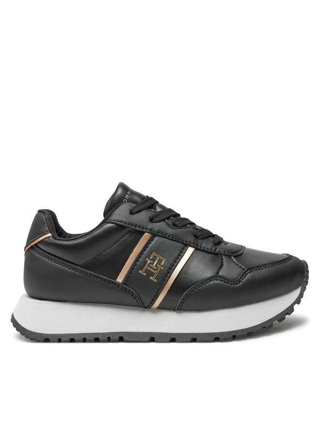 

Кроссовки Tommy Hilfiger Low Cut Lace-Up Sneaker T3A9-33548-1695 M, черный