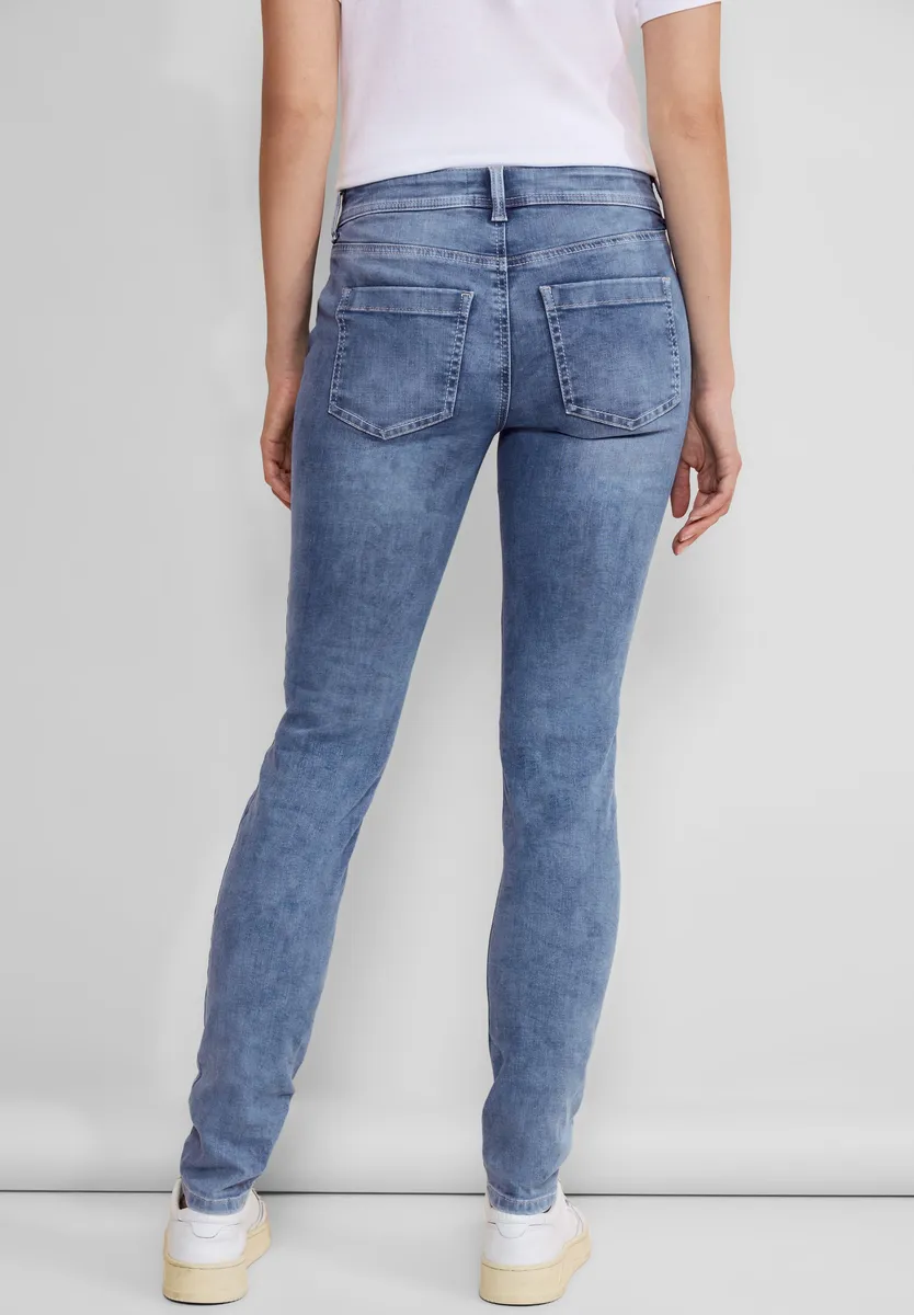

Джинсы узкого кроя STREET ONE из хлопка с стрейчем, цвет Light Blue Random Wash