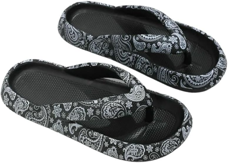 

Тапочки DMMWCX для женщин с леопардовым принтом, мягкой толстой подошвой, Шлепацы для отдыха и пляжа, черный