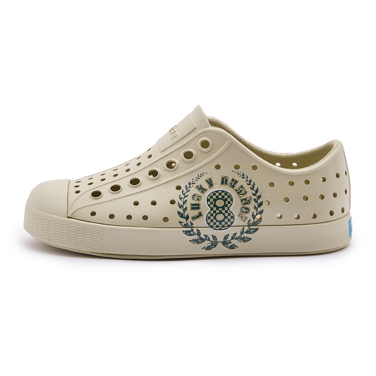 Детские сандалии Jefferson Kids Native Shoes, oyster белый | lucky nкоричневыйs | oyster белый — фото 3
