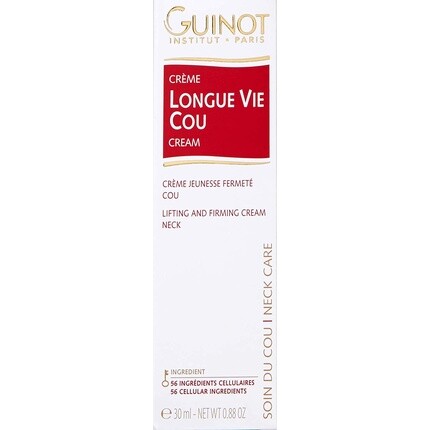 Крем для лица Guinot — Longue Vie Cou: Укрепляющий жизненно важный уход для шеи, 30 мл — фото 2