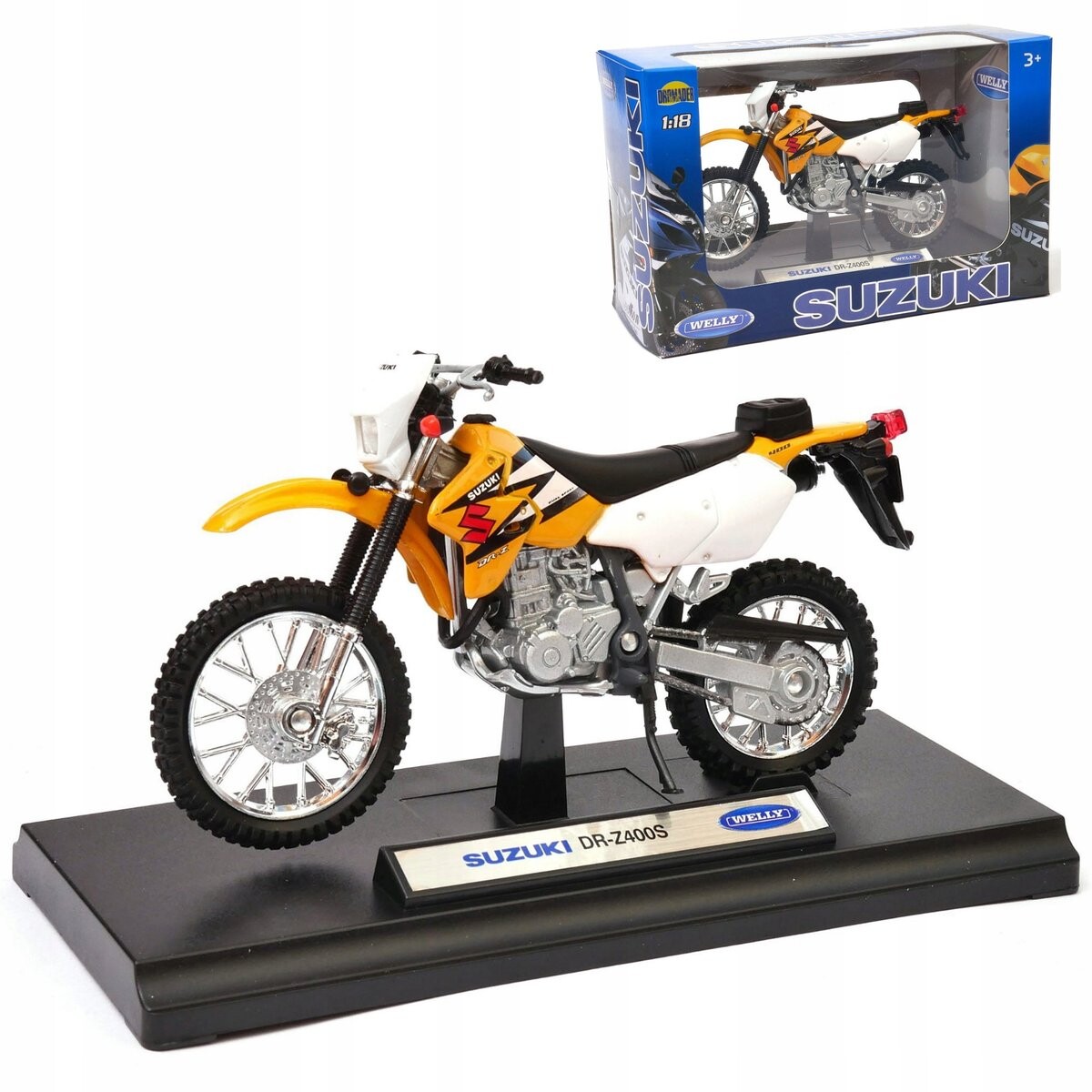 

Модель мотоцикла Welly Suzuki DR-Z400S в масштабе 1:18. HLO