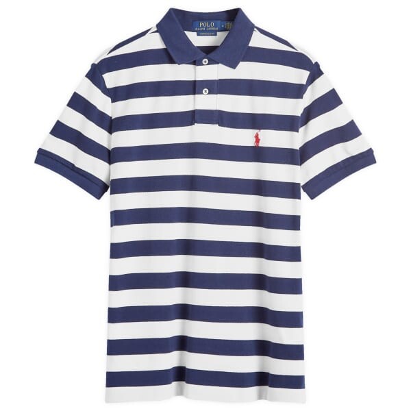 

Полосатое поло Polo Ralph Lauren, синий