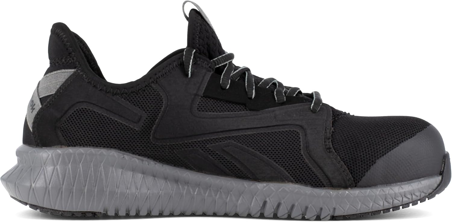 Мужские оксфорды Reebok Work Flexagon 3.0 с композитным носком, серый — фото 4