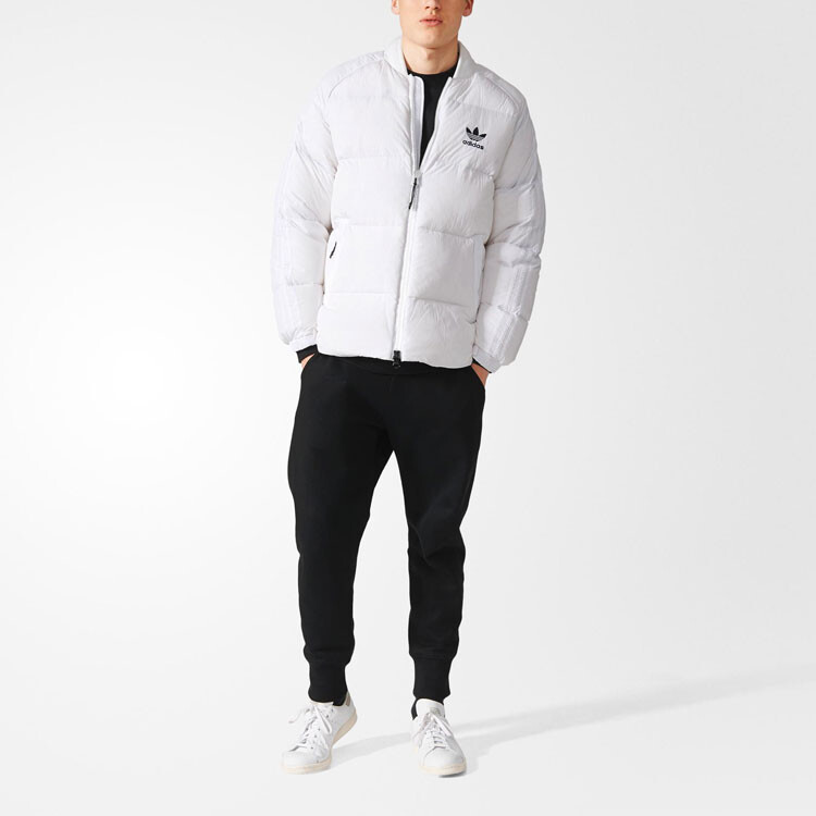 Пуховик мужской Adidas Originals Superstar, белый — фото 3