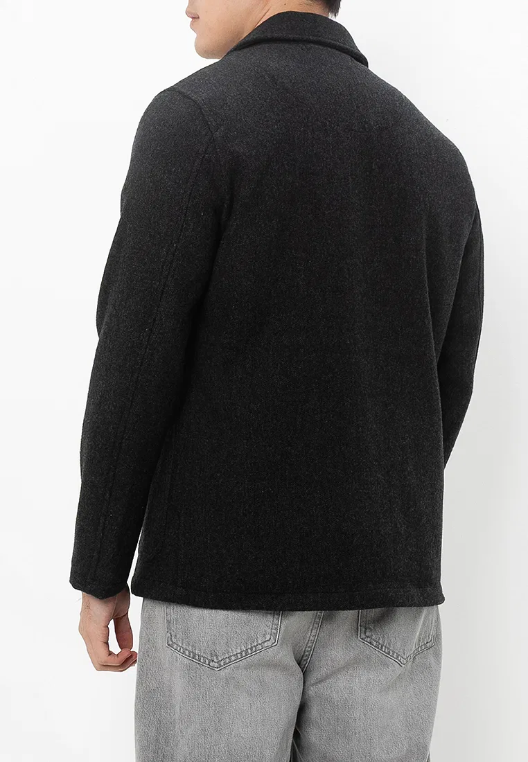 Рубашка, текстурированная, с длинным рукавом, Merchant Superdry, цвет Charcoal — фото 2