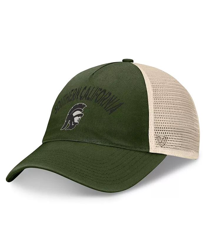 

Мужская регулируемая кепка Hunter Green USC Trojans OHT Military Appreciation Glory Trucker Top of the World