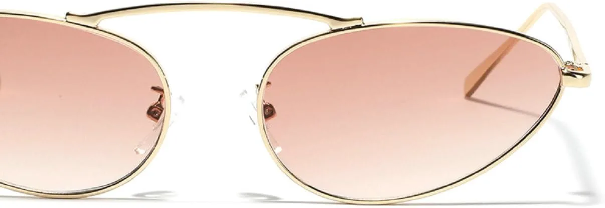 

Солнцезащитные очки Willochra «Узкий кошачий глаз» в винтажном ретро-стиле для вечеринок, хип-хоп и панк. Металлическая оправа, защита от УФ-излучения, Black