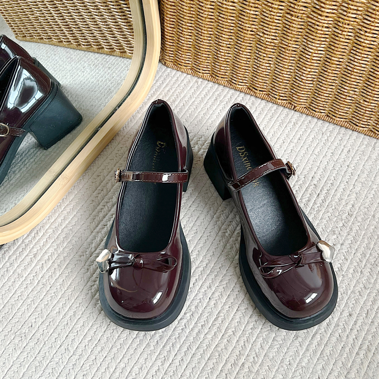 Puppytown Женские повседневные туфли Women's - Бордовые, цвет Burgundy — фото 3